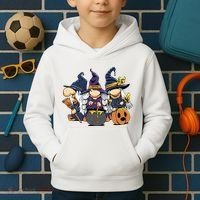 Halloween Witch Gnomes Kids Hoodie thumb 2