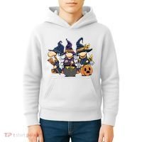 Halloween Witch Gnomes Kids Hoodie thumb 4