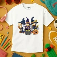 Halloween Witch Gnomes Kids T-Shirt thumb 3