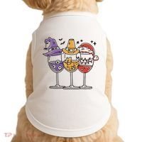 Holidays Wine Glasses Festive Doggie Tank thumb 0