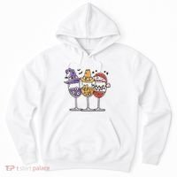 Holidays Wine Glasses Festive Hoodie thumb 0