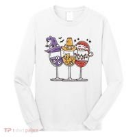 Holidays Wine Glasses Festive Long Sleeve Shirt thumb 0