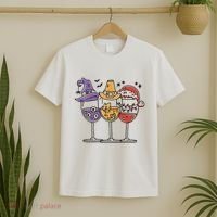 Holidays Wine Glasses Festive T-Shirt thumb 2