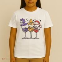 Holidays Wine Glasses Festive T-Shirt thumb 4