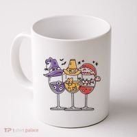 Holidays Wine Glasses Festive Coffee Mug thumb 0