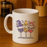 Holidays Wine Glasses Festive Coffee Mug thumb 4