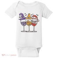 Holidays Wine Glasses Festive Baby Bodysuit thumb 0