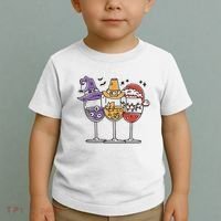 Holidays Wine Glasses Festive Toddler T-Shirt thumb 2