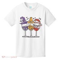 Holidays Wine Glasses Festive Kids T-Shirt thumb 0