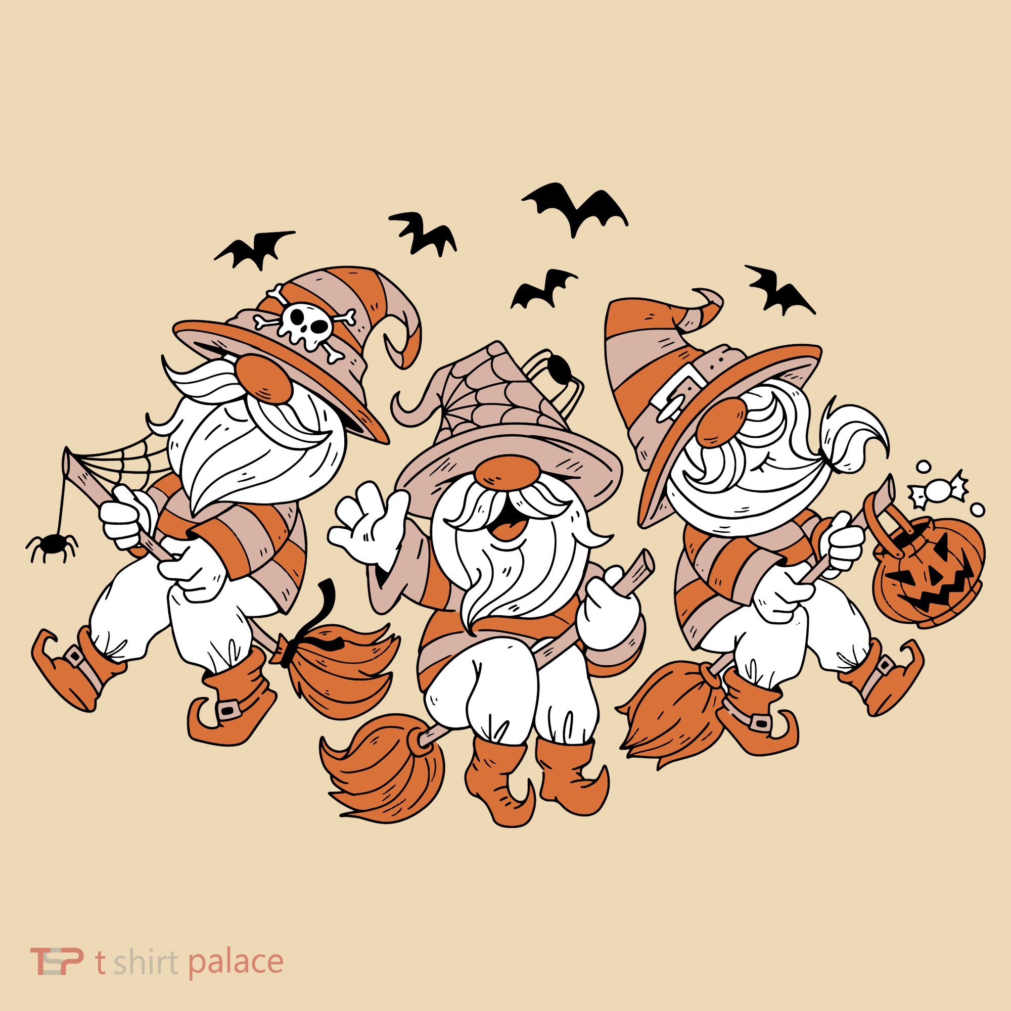 Halloween Witchy Gnomes Holiday Tote Bag