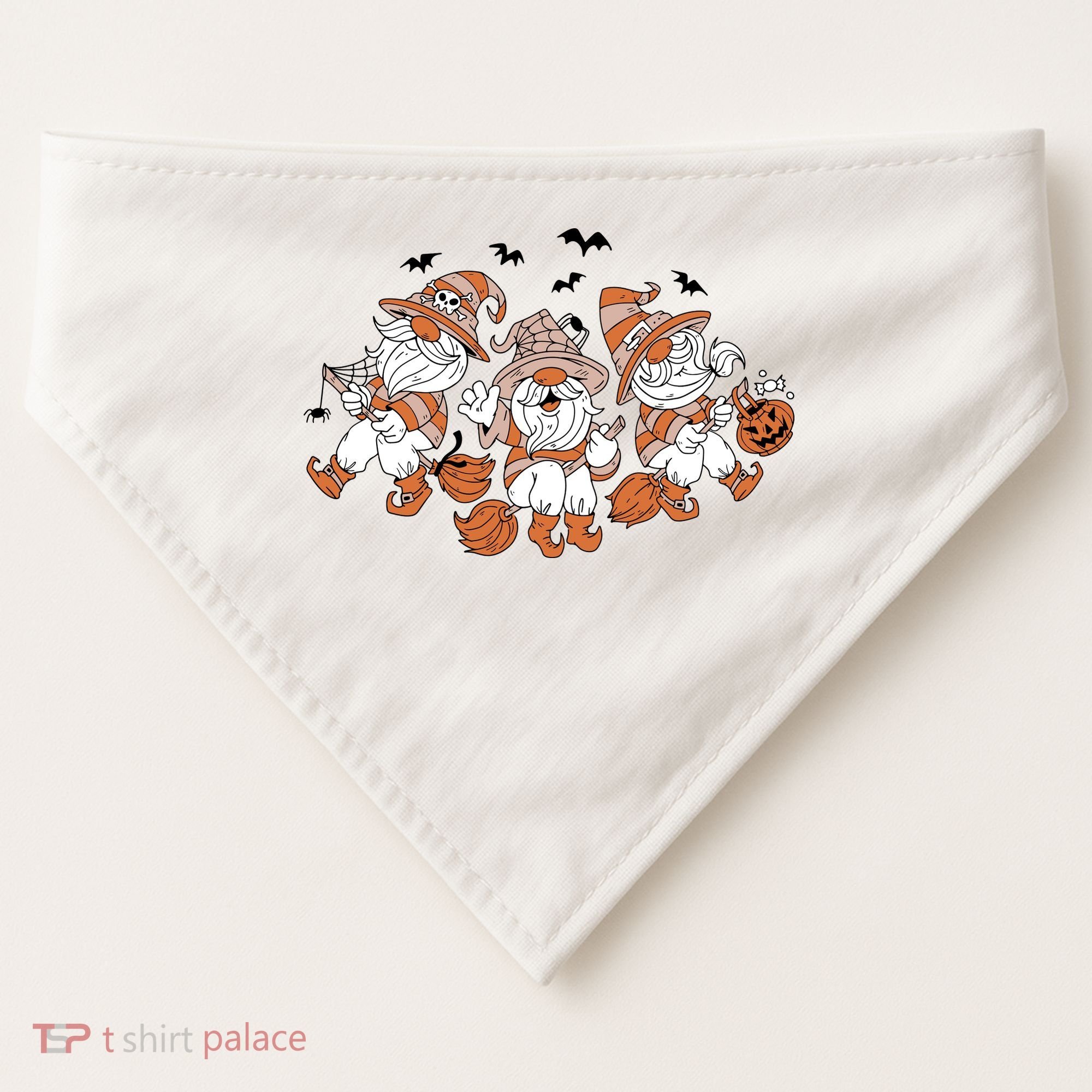 Halloween Witchy Gnomes Holiday USA-Made Doggie Bandana