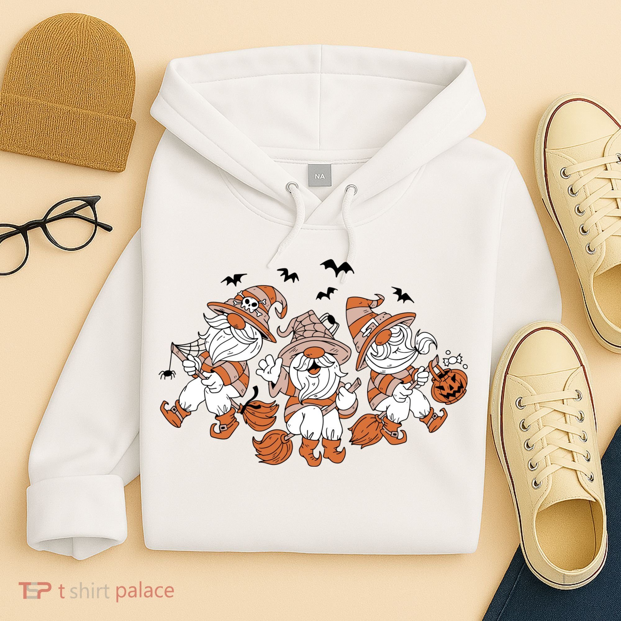 Halloween Witchy Gnomes Holiday Hoodie