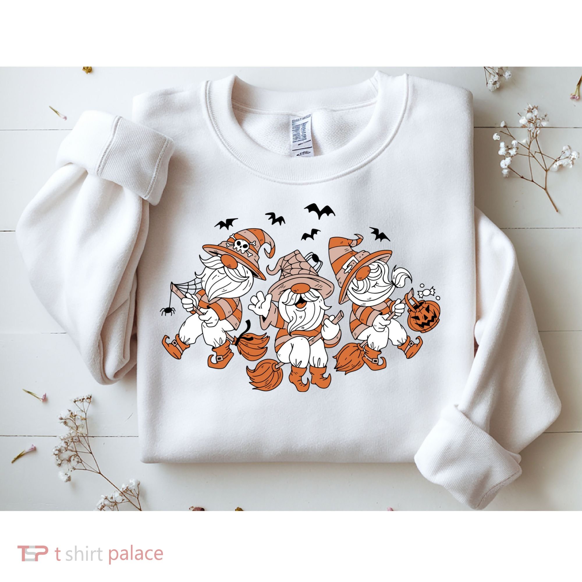 Halloween Witchy Gnomes Holiday Sweatshirt