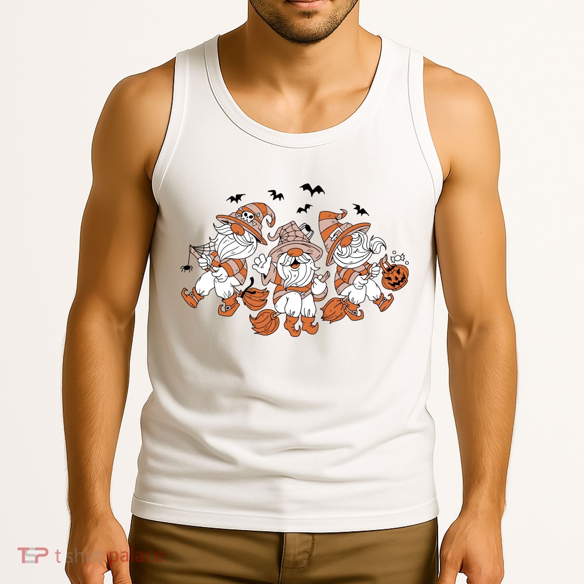 Halloween Witchy Gnomes Holiday Tank Top