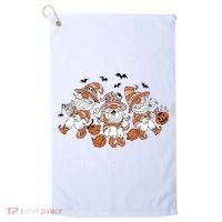 Halloween Witchy Gnomes Holiday Golf Towel thumb 0