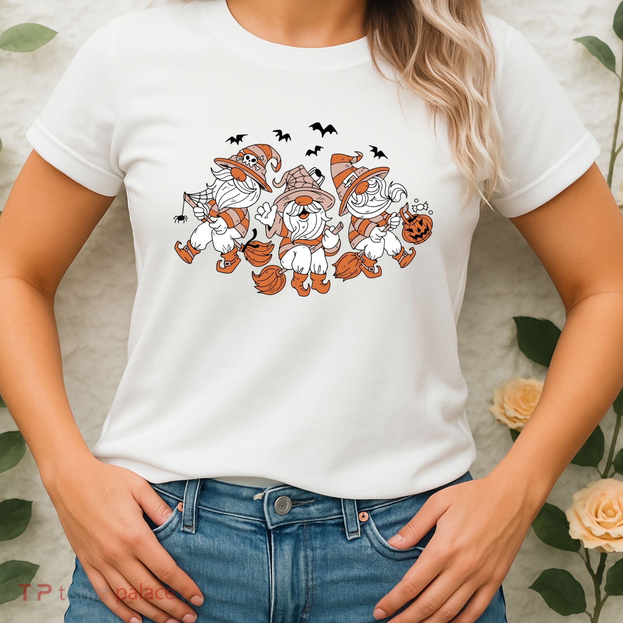 Halloween Witchy Gnomes Holiday Women's T-Shirt