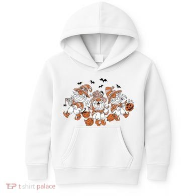 Halloween Witchy Gnomes Holiday Kids Hoodie