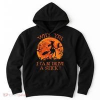 Halloween Witch Gifts: Spooky Stick-Driving Delights Hoodie thumb 0