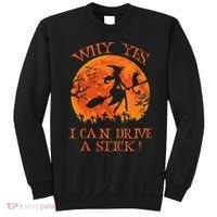 Halloween Witch Gifts: Spooky Stick-Driving Delights Sweatshirt thumb 0