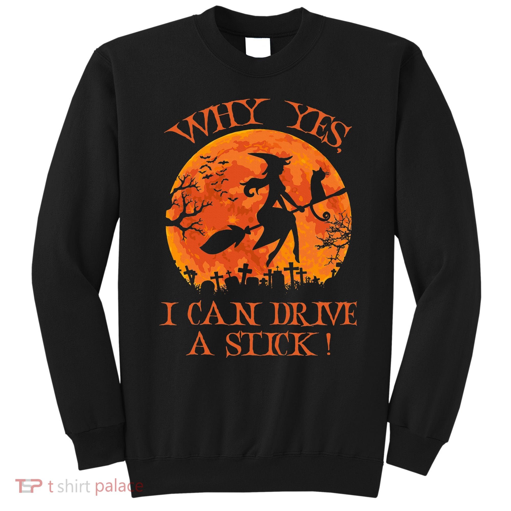 Halloween Witch Gifts: Spooky Stick-Driving Delights Sweatshirt