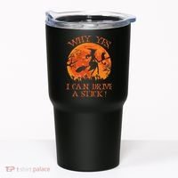 Halloween Witch Gifts: Spooky Stick-Driving Delights Tumbler thumb 0