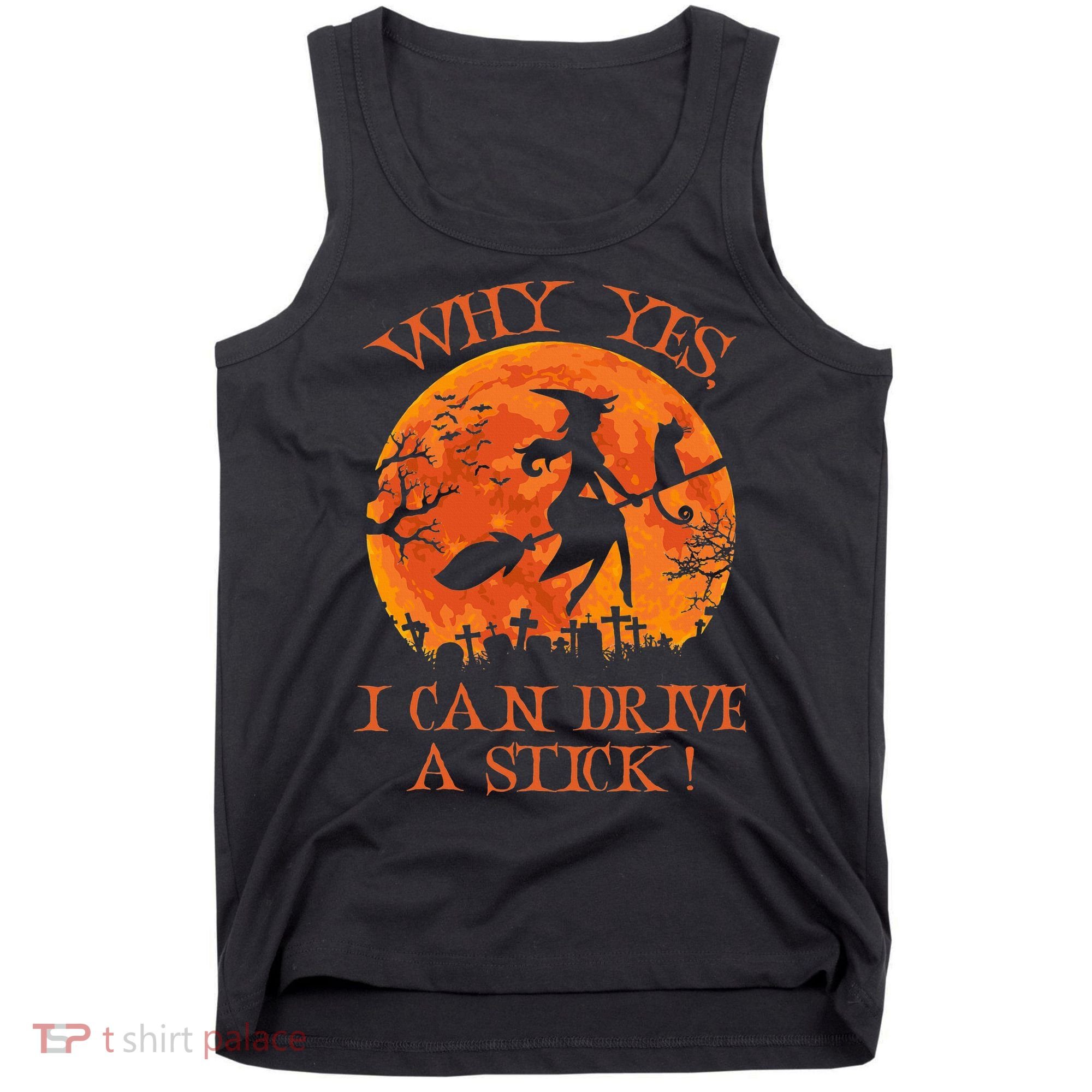 Halloween Witch Gifts: Spooky Stick-Driving Delights Tank Top
