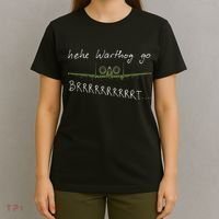 Hehe Warthog Go Brrrrrrrrt A 10 Thunderbolt Ii Military Jet T-Shirt thumb 4