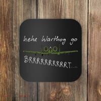 Hehe Warthog Go Brrrrrrrrt A 10 Thunderbolt Ii Military Jet Coaster thumb 0