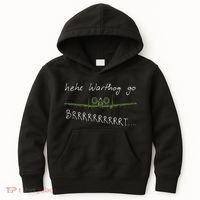 Hehe Warthog Go Brrrrrrrrt A 10 Thunderbolt Ii Military Jet Kids Hoodie thumb 0