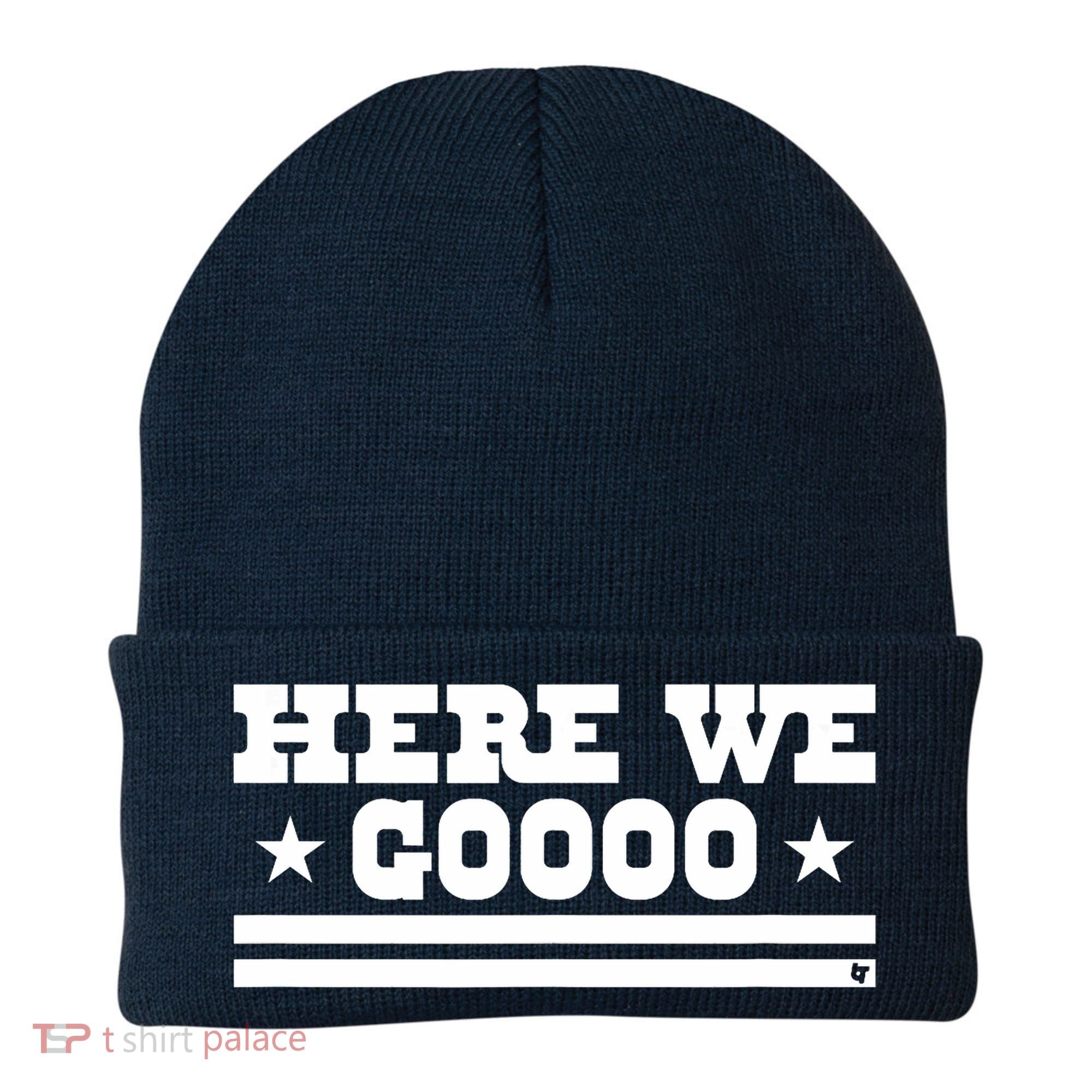 Here We Go Dallas Football Beanie