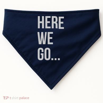 Here We Go USA-Made Doggie Bandana
