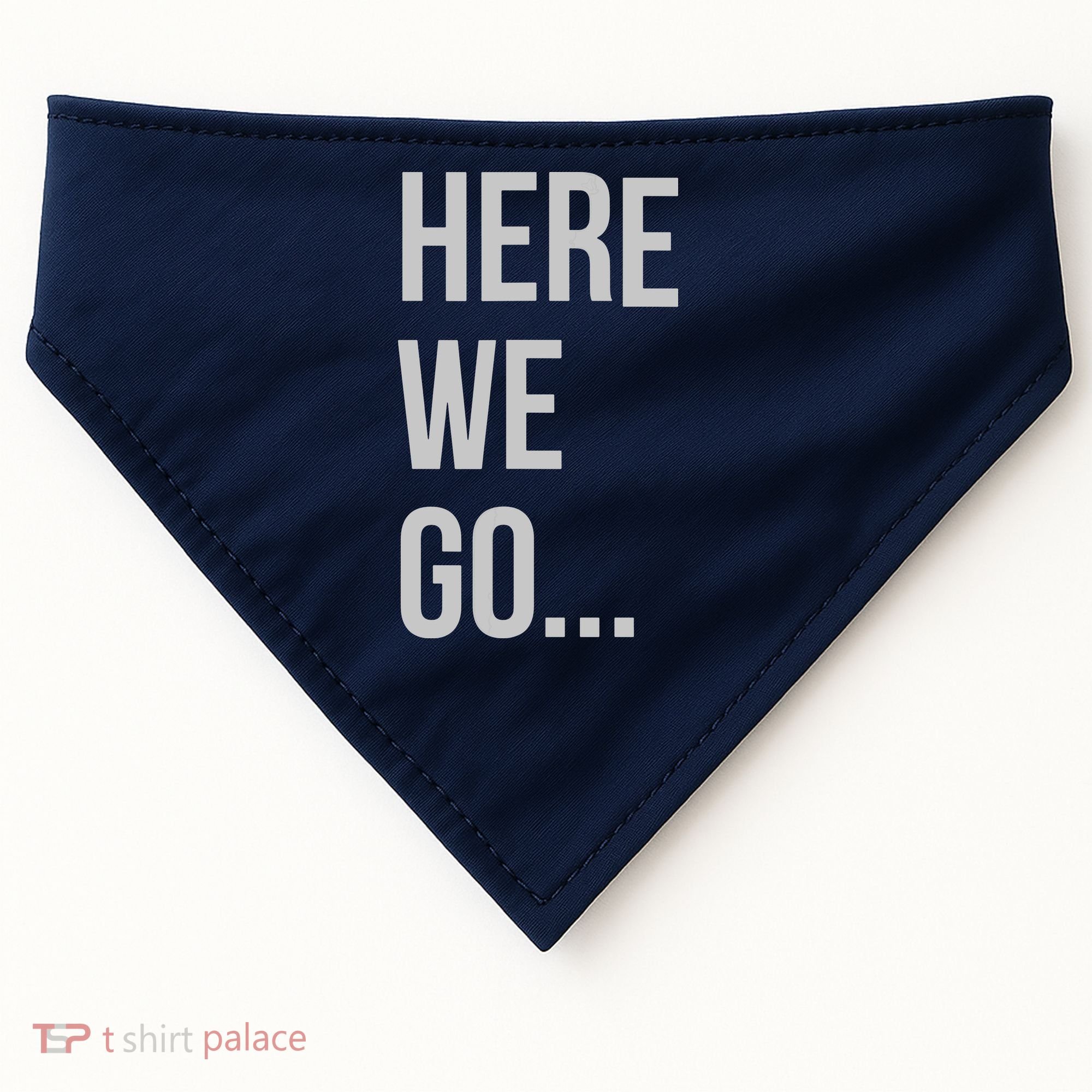 Here We Go USA-Made Doggie Bandana