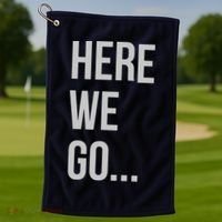 Here We Go Golf Towel thumb 1