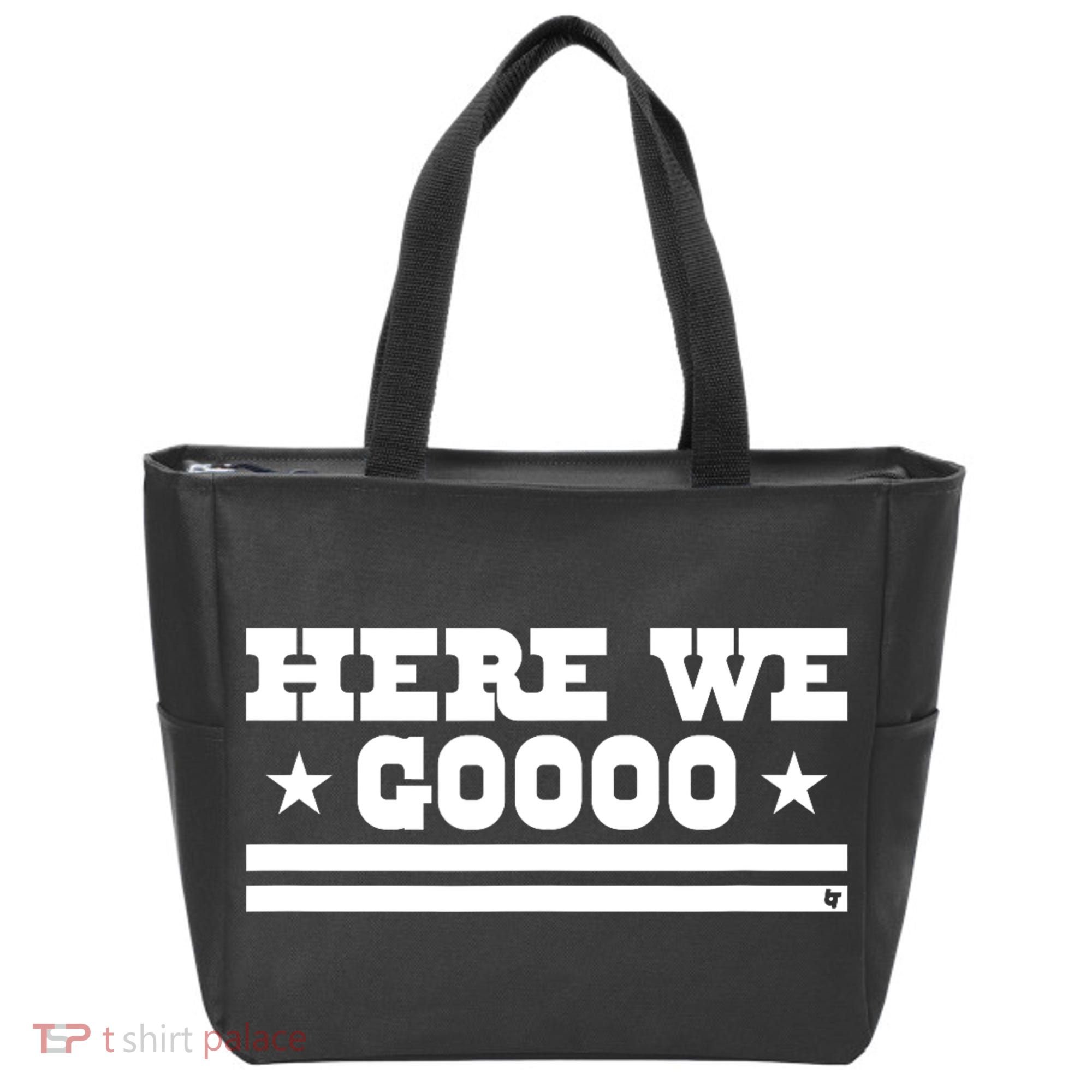 Here We Go Dallas Football Tote Bag