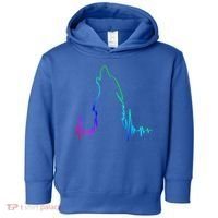 Howling Wolf Heartbeat Gift Spirit Animal Wolf Gift Toddler Hoodie thumb 0