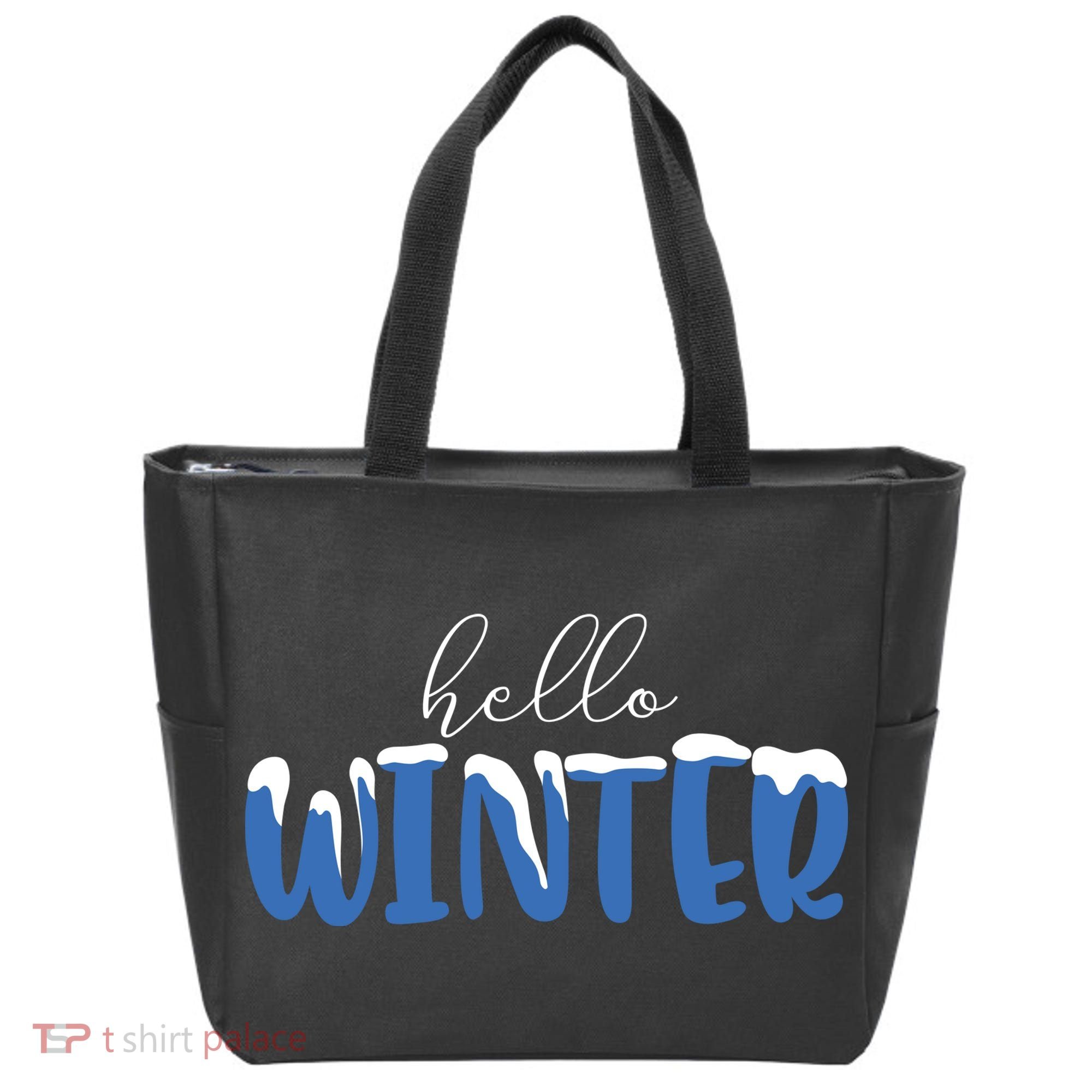 Hello Winter Holiday Season Tote Bag
