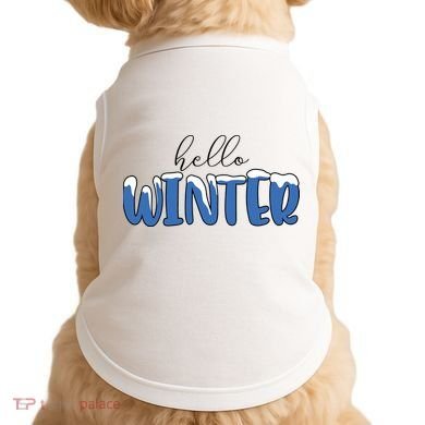 Hello Winter Holiday Season Doggie Tank