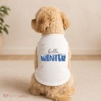 Hello Winter Holiday Season Doggie Tank thumb 2