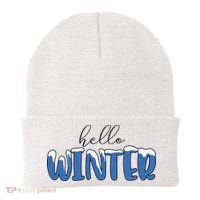 Hello Winter Holiday Season Beanie thumb 0