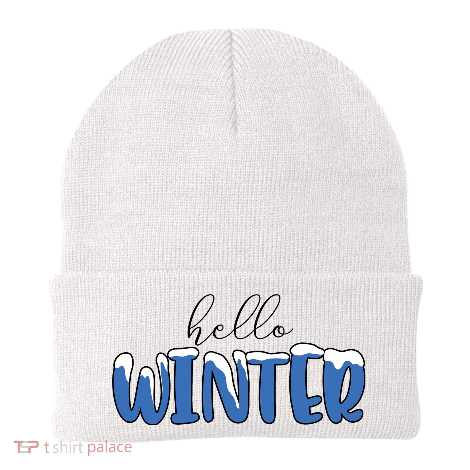 Hello Winter Holiday Season Beanie