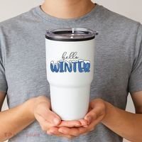 Hello Winter Holiday Season Tumbler thumb 2