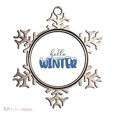 Hello Winter Holiday Season Ornament