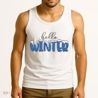 Hello Winter Holiday Season Tank Top thumb 3