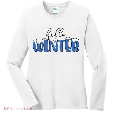 Hello Winter Holiday Season Women's Long Sleeve Shirt