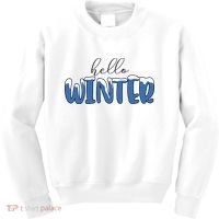 Hello Winter Holiday Season Kids Sweatshirt thumb 0