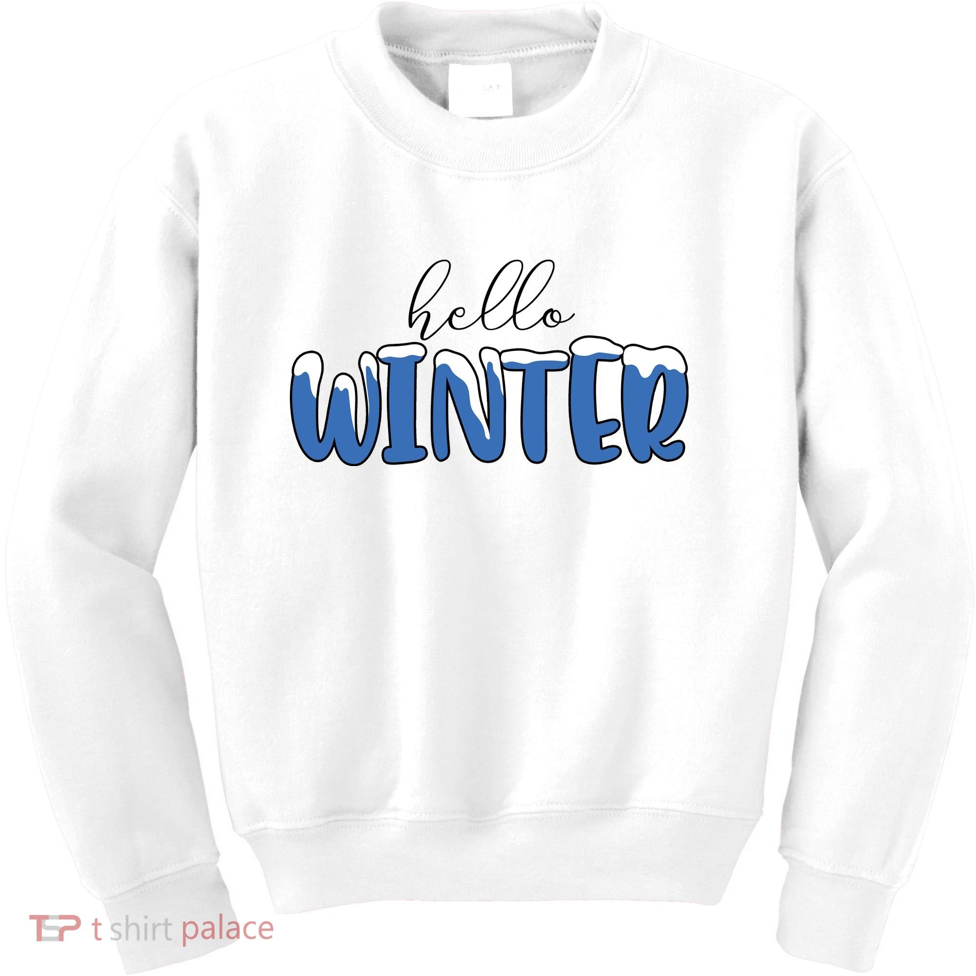 Hello Winter Holiday Season Kids Sweatshirt