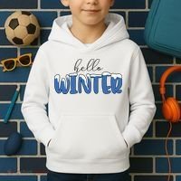 Hello Winter Holiday Season Kids Hoodie thumb 2