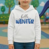Hello Winter Holiday Season Kids Hoodie thumb 3