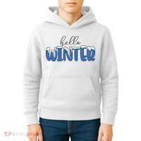 Hello Winter Holiday Season Kids Hoodie thumb 4