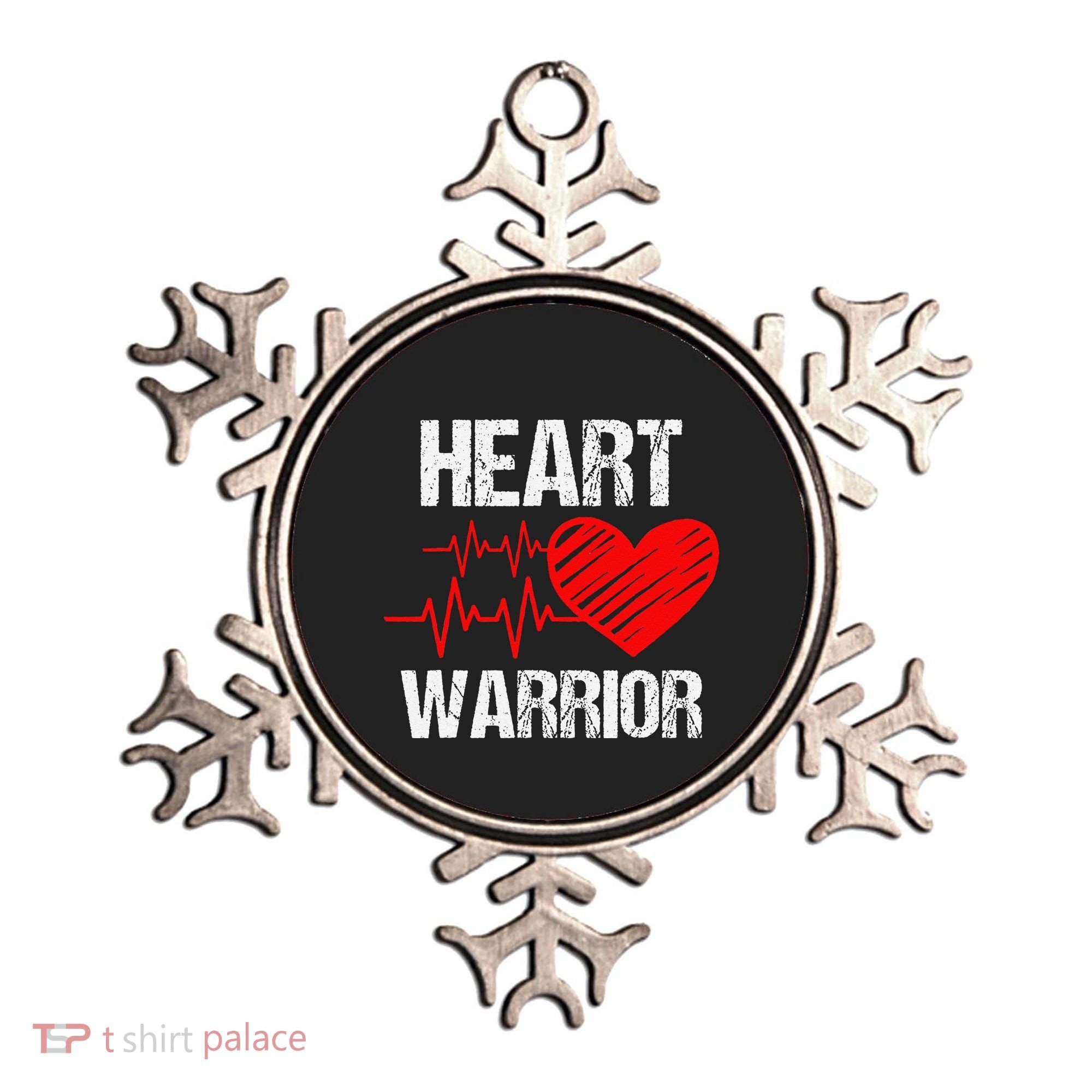 Heart Warrior Heart Disease Awareness Month Red Heart Gift Ornament